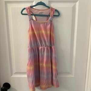Lands' End Girls Cinch Waist Tank Dress